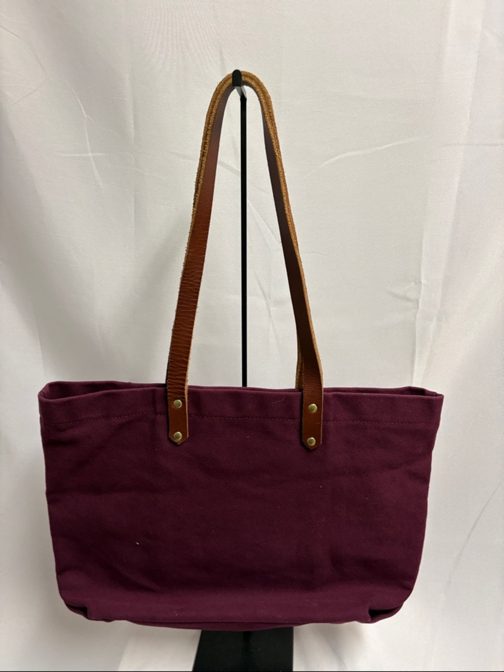 R. Riveter Canvas & Leather Tote Mulberry